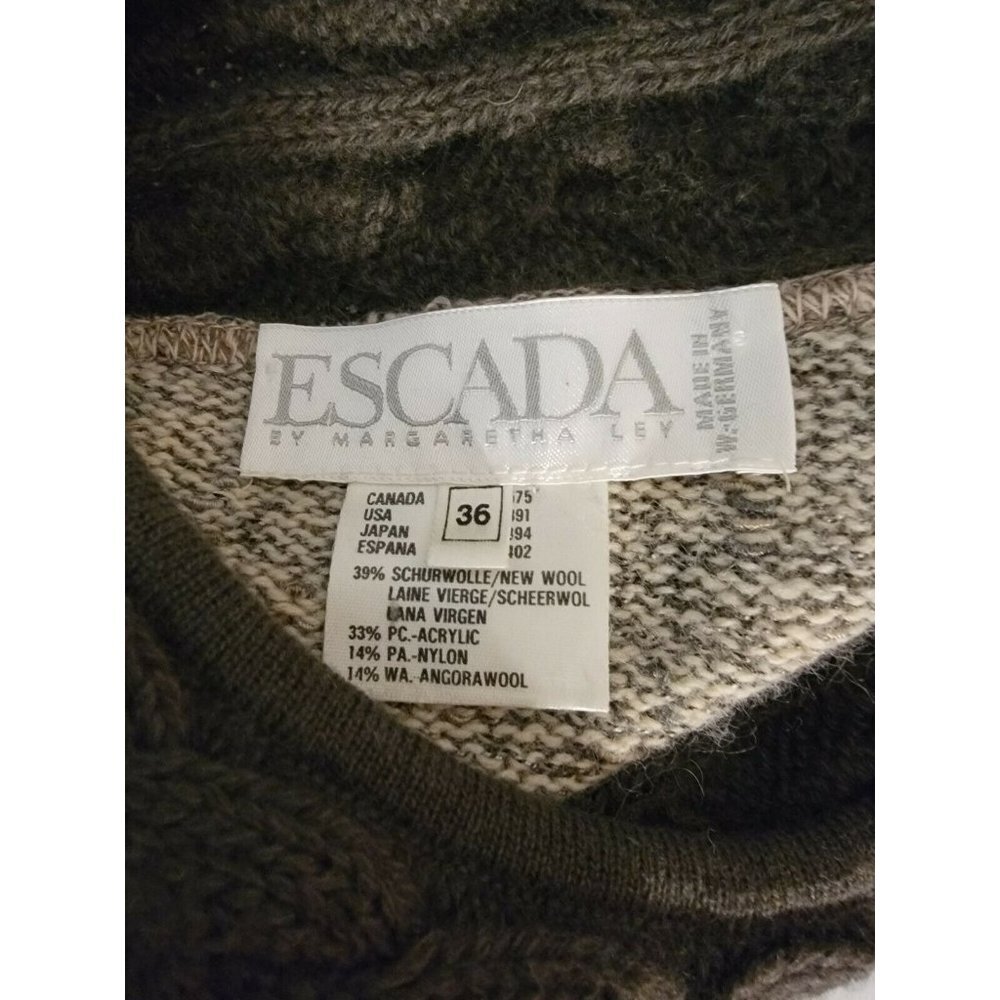 Escada Margaretha Ley Tan Sweater Sweater Size S - Picture 6 of 12